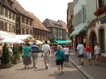 'Typically Alsacian' Street in Obernai
